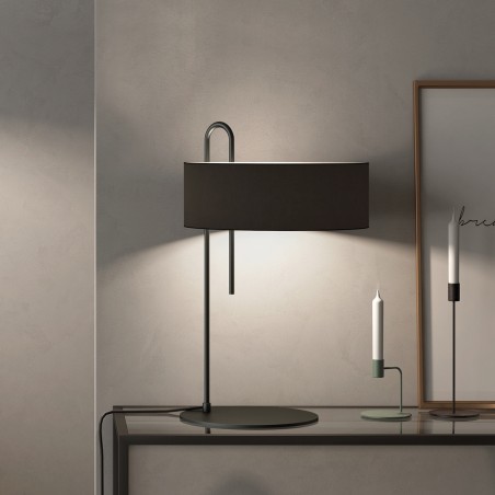 Lámpara de mesa Clip Negro