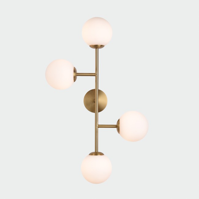 Aplique de pared Doris Opal (4 luces)