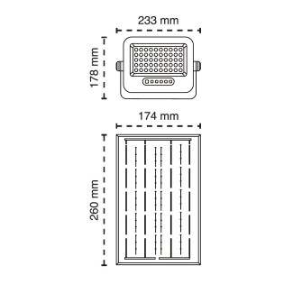 Proyector solar LED Neo IP65 7CCT (100W)