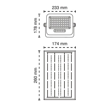 Proyector solar LED Neo IP65 7CCT (100W)