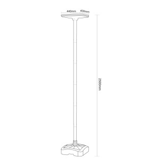 Farola solar LED Helios IP54 CCT (25W)