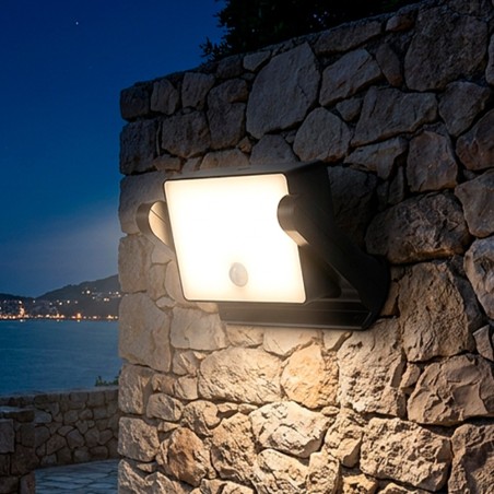 Aplique solar con sensor LED Ares IP65 CCT (1.5W)