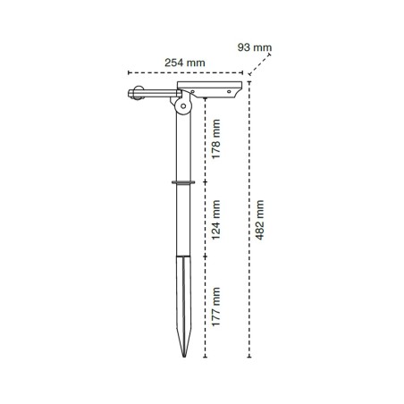 Aplique solar con sensor LED Ceci IP54 CCT (1.8W)