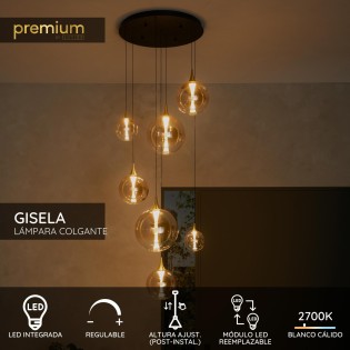 Lámpara de techo LED Gisela...