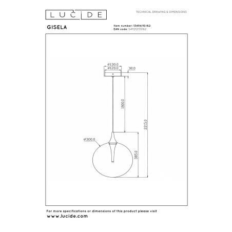 Lámpara de techo LED Gisela Dim (9.4W)