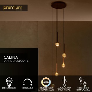 Lámpara colgante LED Calina...