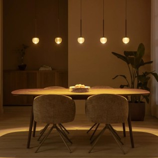Lámpara colgante LED Calina Ámbar II CCT DIM (5x8.2W)
