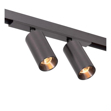 Foco LED carril Moxx Linial Smart 48V. Cromo negro (2x10W)