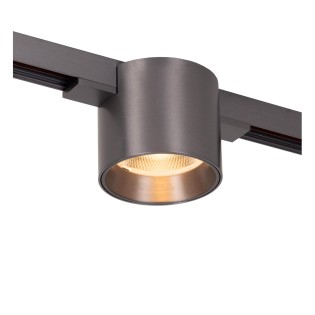 Foco LED carril Lux Linial Smart 48V. Cromo negro (8W)