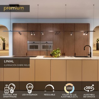 Foco LED carril Mox Linial Smart 48V. (10W)