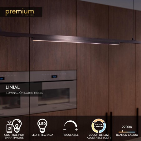 Foco LED carril Glyx Linial Smart 48V. (11W)