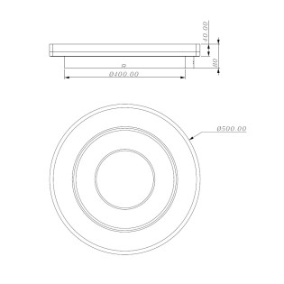 Plafón de techo LED Dalmo RD CCT Dim Smart (40W)