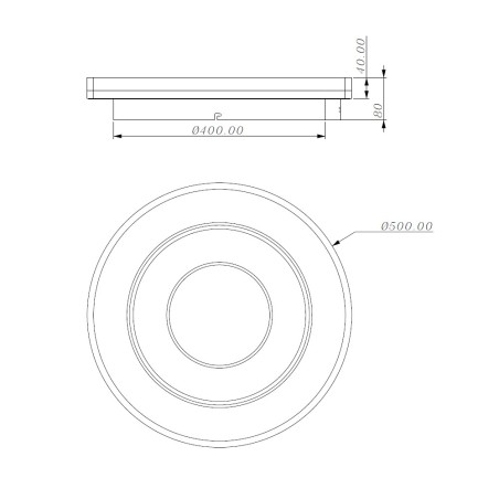 Plafón de techo LED Dalmo RD CCT Dim Smart (40W)