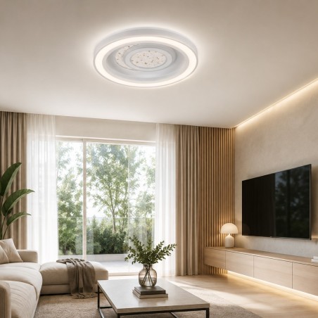 Plafón de techo LED Krater CCT Dim Smart (100W)