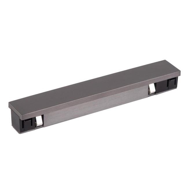 Conector recto para carril Linial Cromo negro