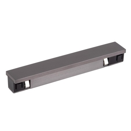 Conector recto para carril Linial Cromo negro