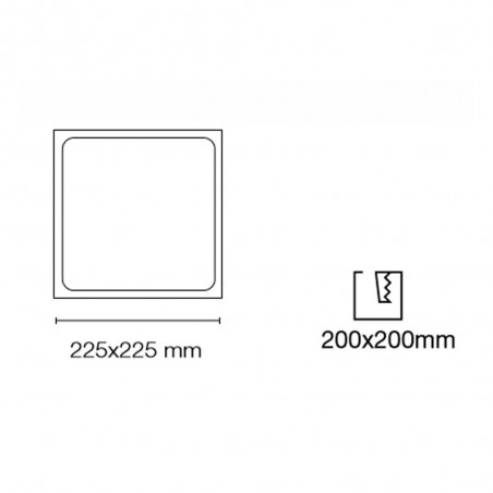 Downlight Cuadrado LED Kaju (30W) I