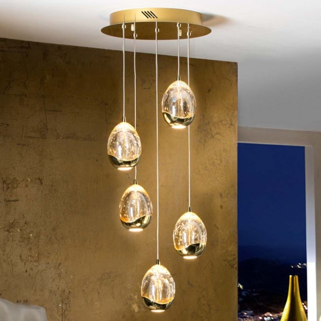 lampara de techo dimable led rocio 25w