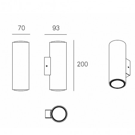 Aplique Kronn (2 Luces)