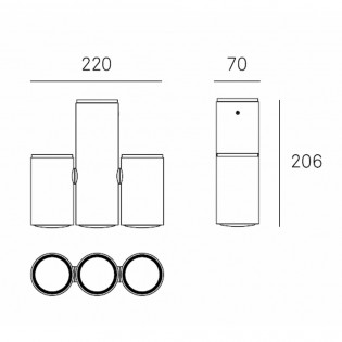 Plafon Kronn (3 luces)