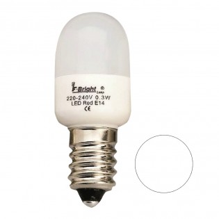 Bombilla LED Pebetera Mini Blanca E14 (0.3W)