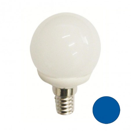 Bombilla LED Esférica Azul E14 (4W)
