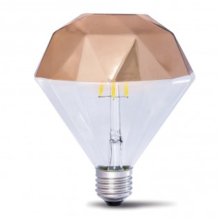 Bombilla LED Decorativa E27 Prisma Cobre (10W)