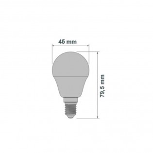 Pack 2 bombillas LED E14 (5.2W)