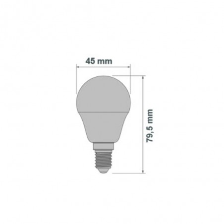Pack 2 bombillas LED E14 (5.2W)