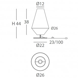 Lámpara de sobremesa Ukelele