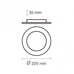 Plafón LED Nubo (18W)