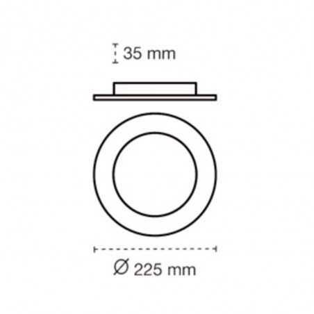Plafón LED Nubo (18W)
