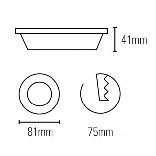 Empotrable Living redondo