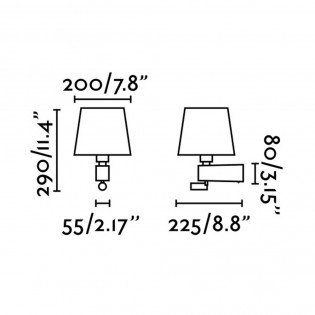 Aplique Room con lector LED (3W)