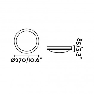 Plafón de exterior Dakron