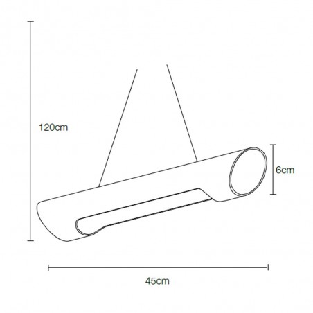 Lámpara colgante LED Long (7W)