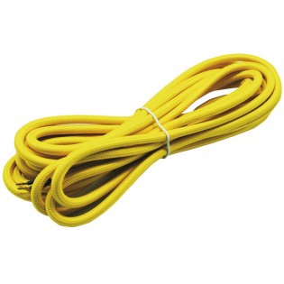 Cable textil amarillo