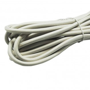 Cable textil marfil