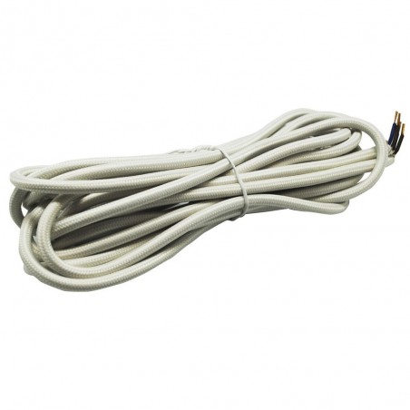 Cable textil marfil