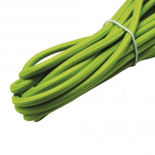 Cable textil verde