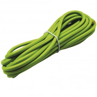 Cable textil verde