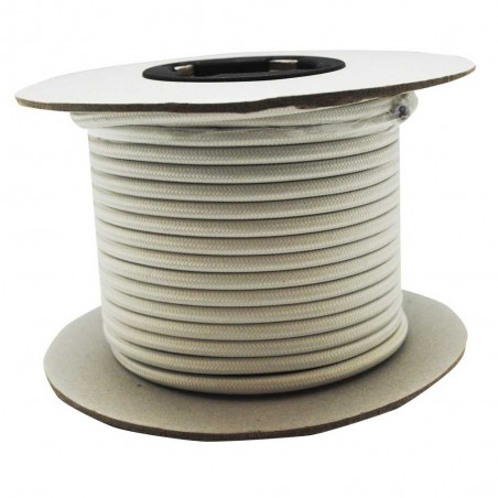 Rollo cable textil marfil