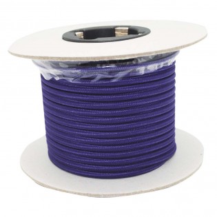 Rollo cable textil morado