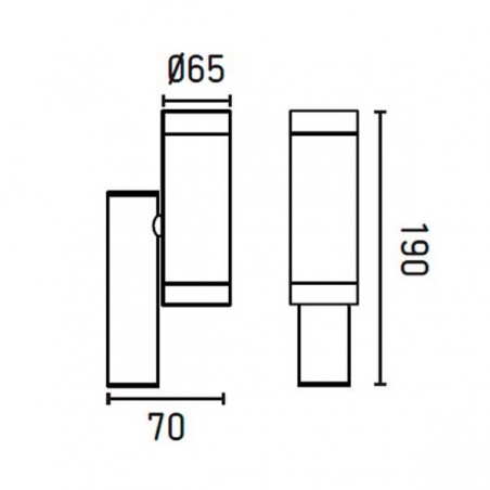 Aplique exterior STEPS