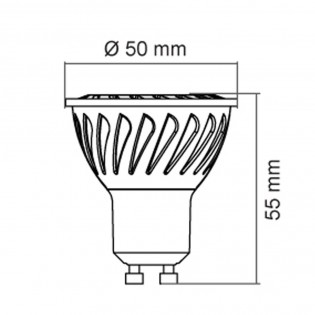 Pack 3 Bombillas LED GU10 6.2 W (Luz fría)