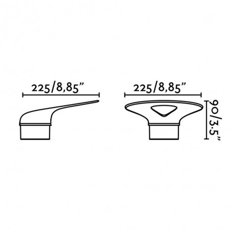 Aplique de exterior LED Lotus (18W)