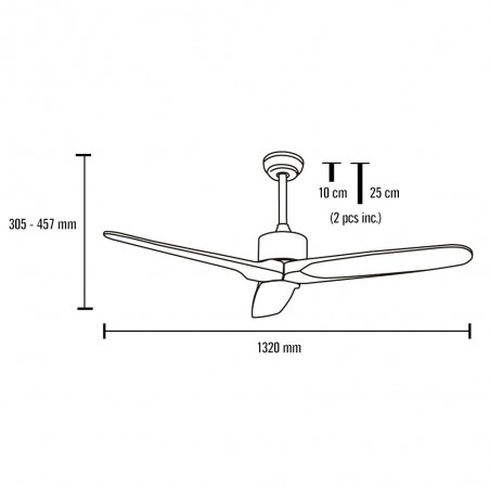 Ventilador de techo Etesian