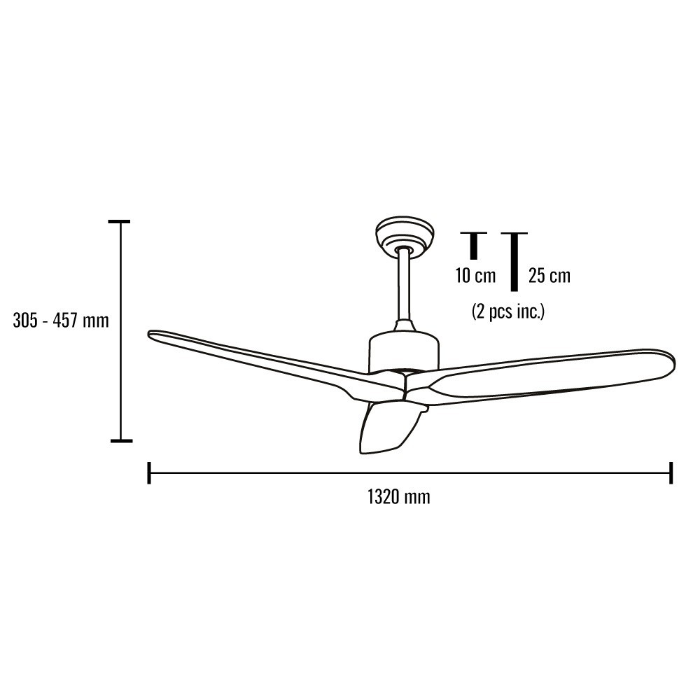 ventilador techo etesian