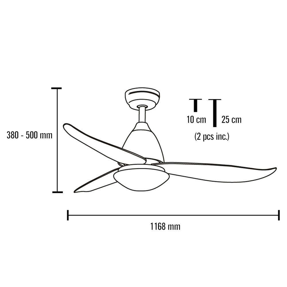 ventilador kona mimax led decore