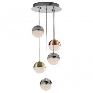Lámpara colgante LED Sphere (5 luces)